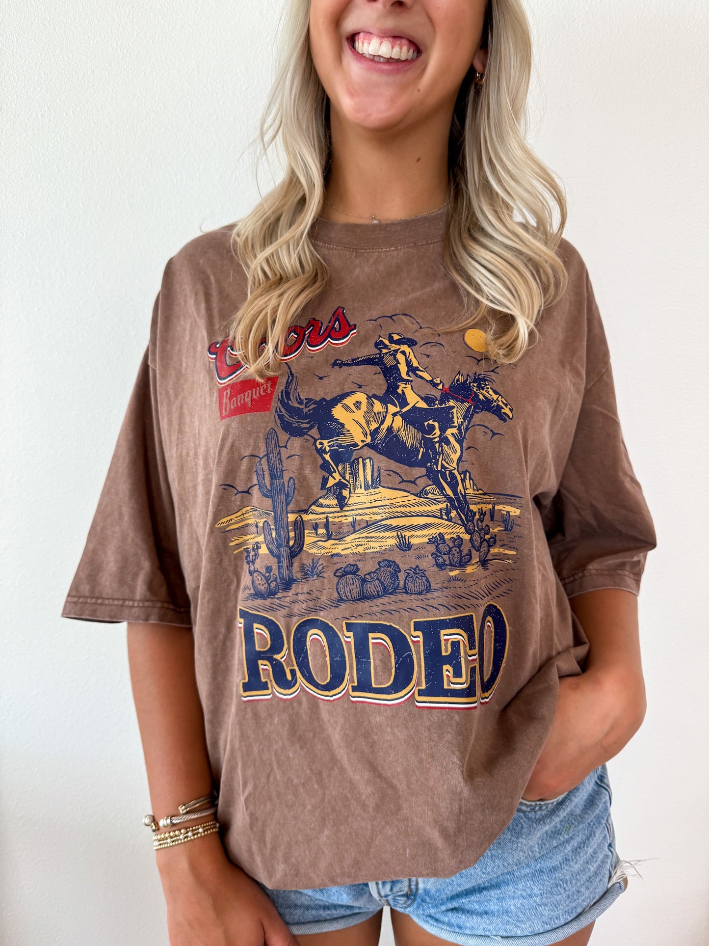 Vintage Rodeo Western Graphic Tee – Cowboy Bronco Country T-Shirt