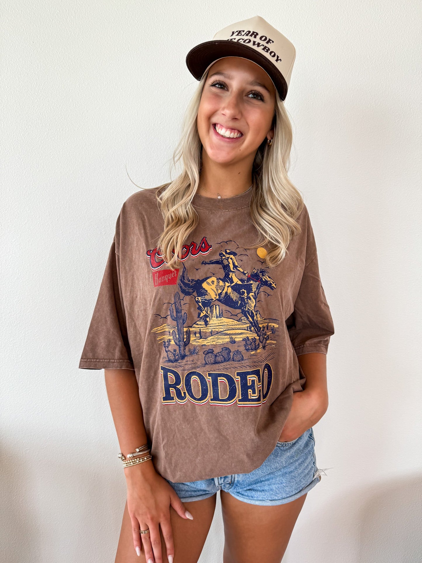Vintage Rodeo Western Graphic Tee – Cowboy Bronco Country T-Shirt